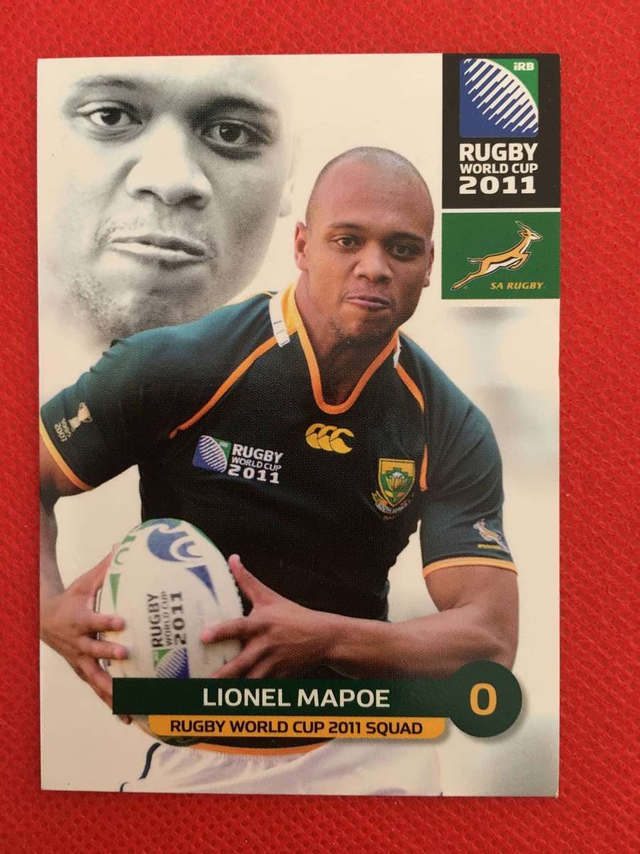 RUGBY TRADING CARD - SPRINGBOKS - LIONEL MAPOE - 2007