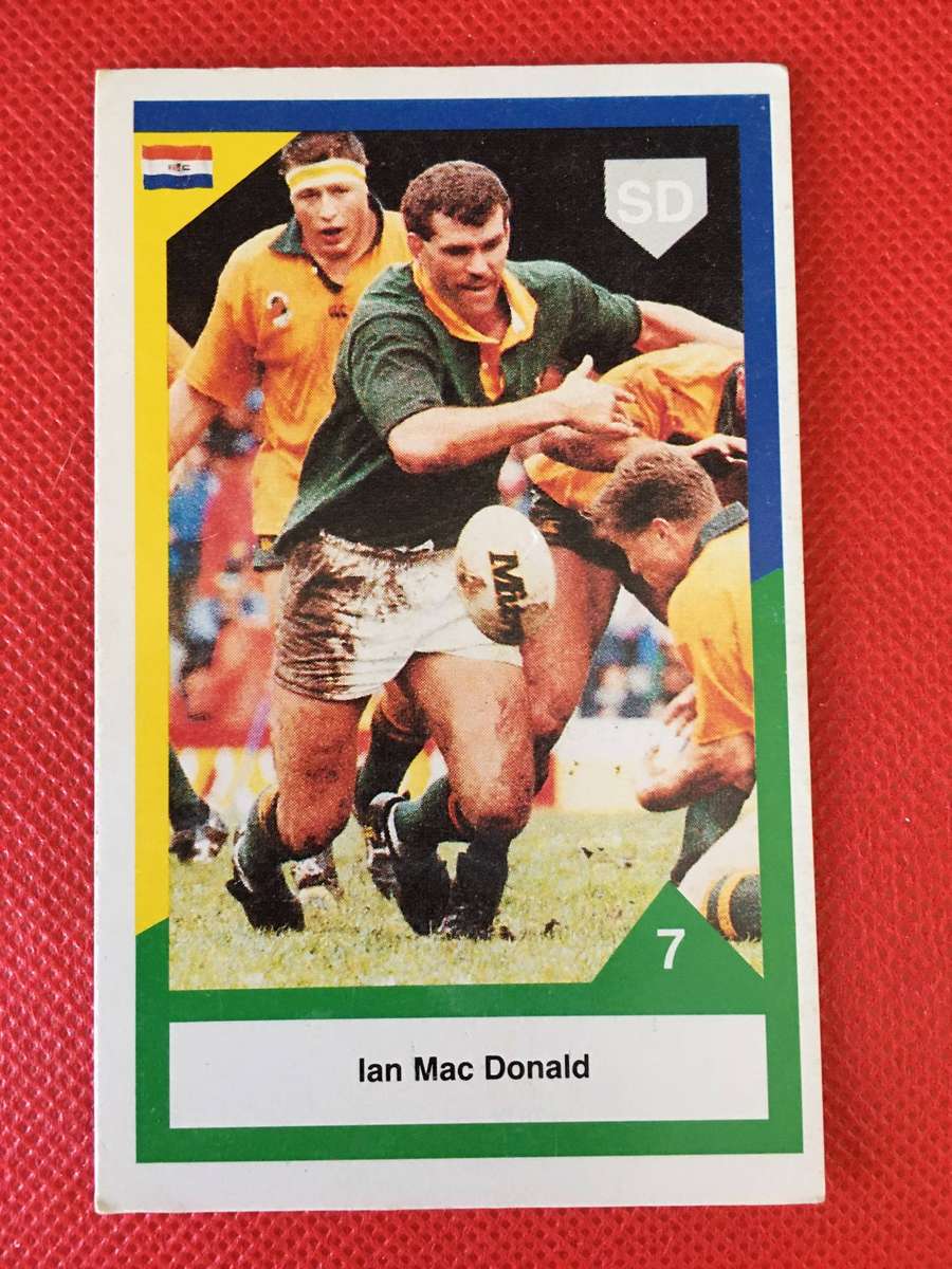 VINTAGE RUGBY TRADING CARD -  IAN MAC DONALD - 1992
