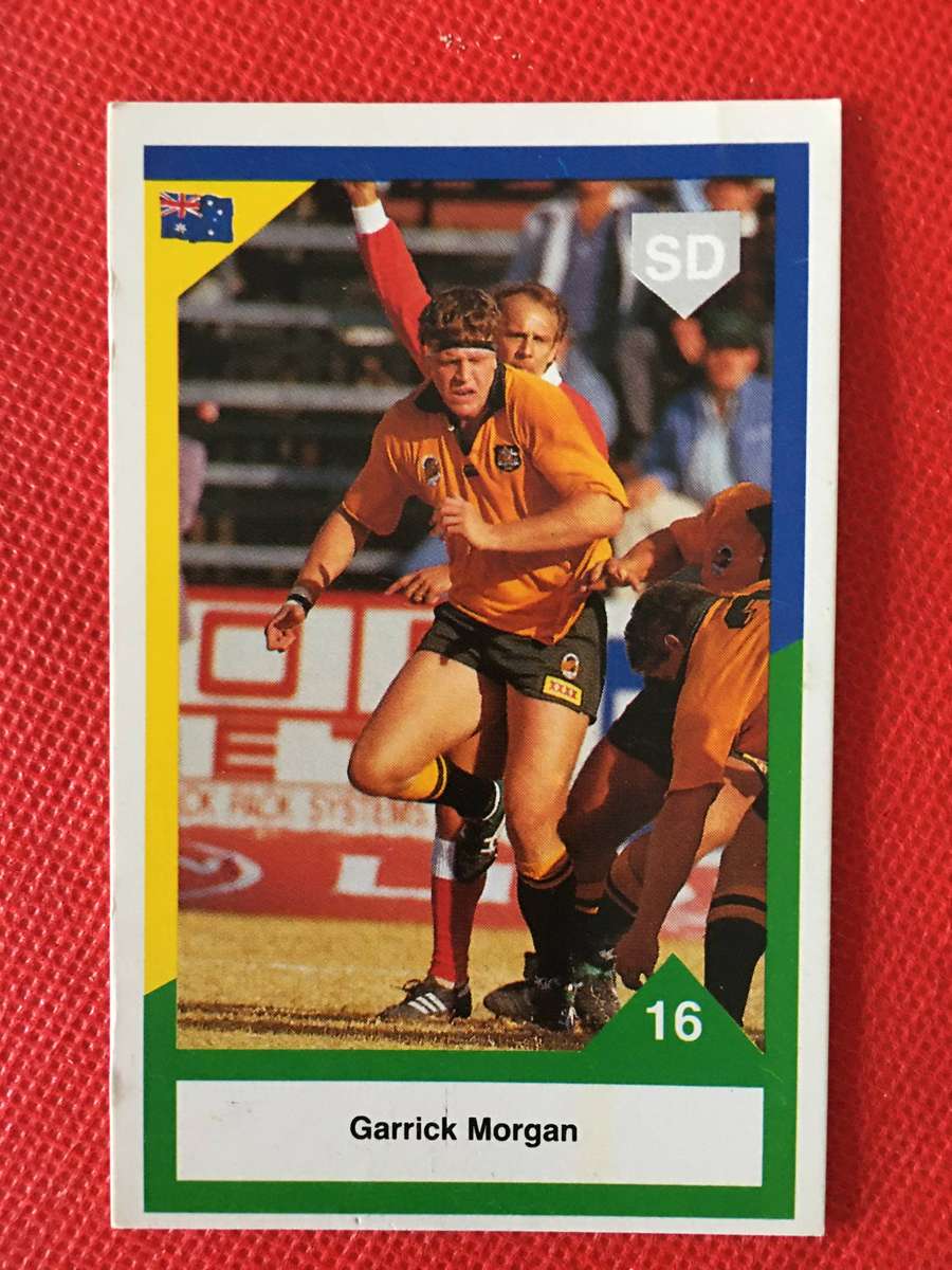 VINTAGE RUGBY TRADING CARD - 1992 - WALLABIES - GARRICK  MORGAN