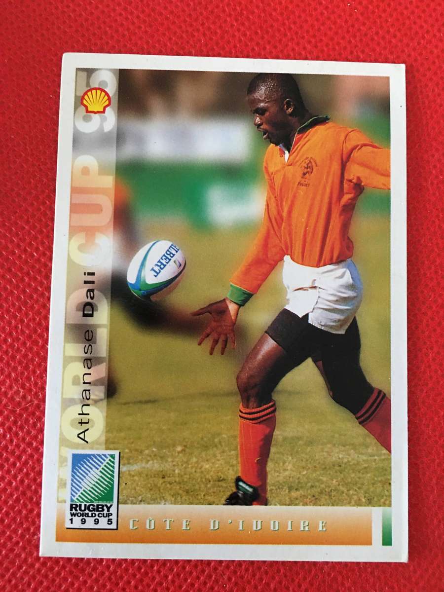 VINTAGE RUGBY TRADING CARD -  SHELL - 1995 - ATHANASE DALI