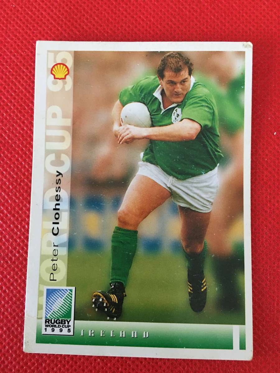 VINTAGE RUGBY TRADING CARD - SHELL - 1995 -  PETER  CLOHESSY