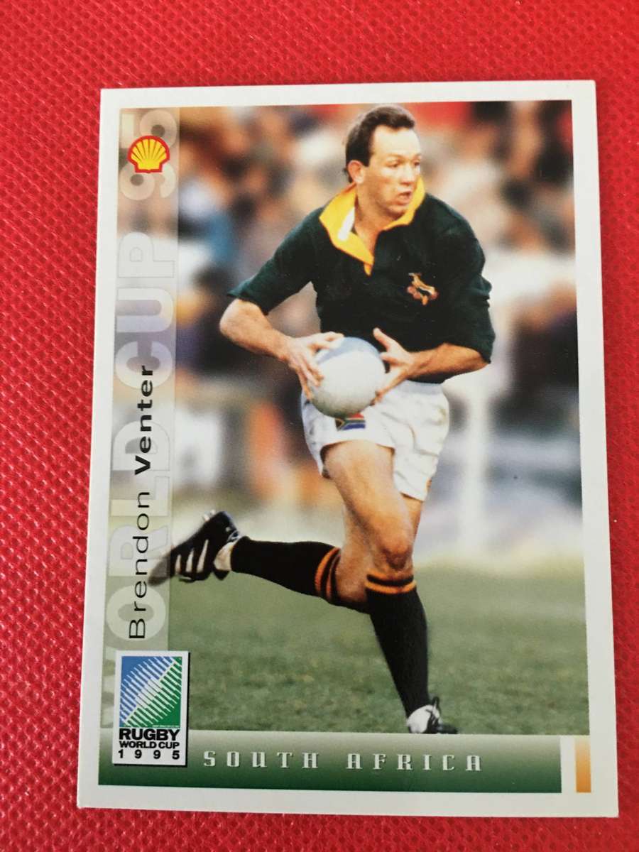 VINTAGE RUGBY TRADING CARD - SHELL - 1995 -  BRENDON  VENTER
