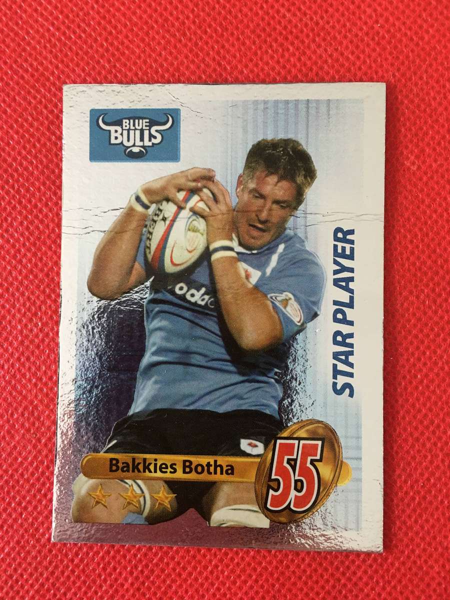 BIG BALL RUGBY TRADING CARD - FOIL/SHINY - BAKKIES BOTHA
