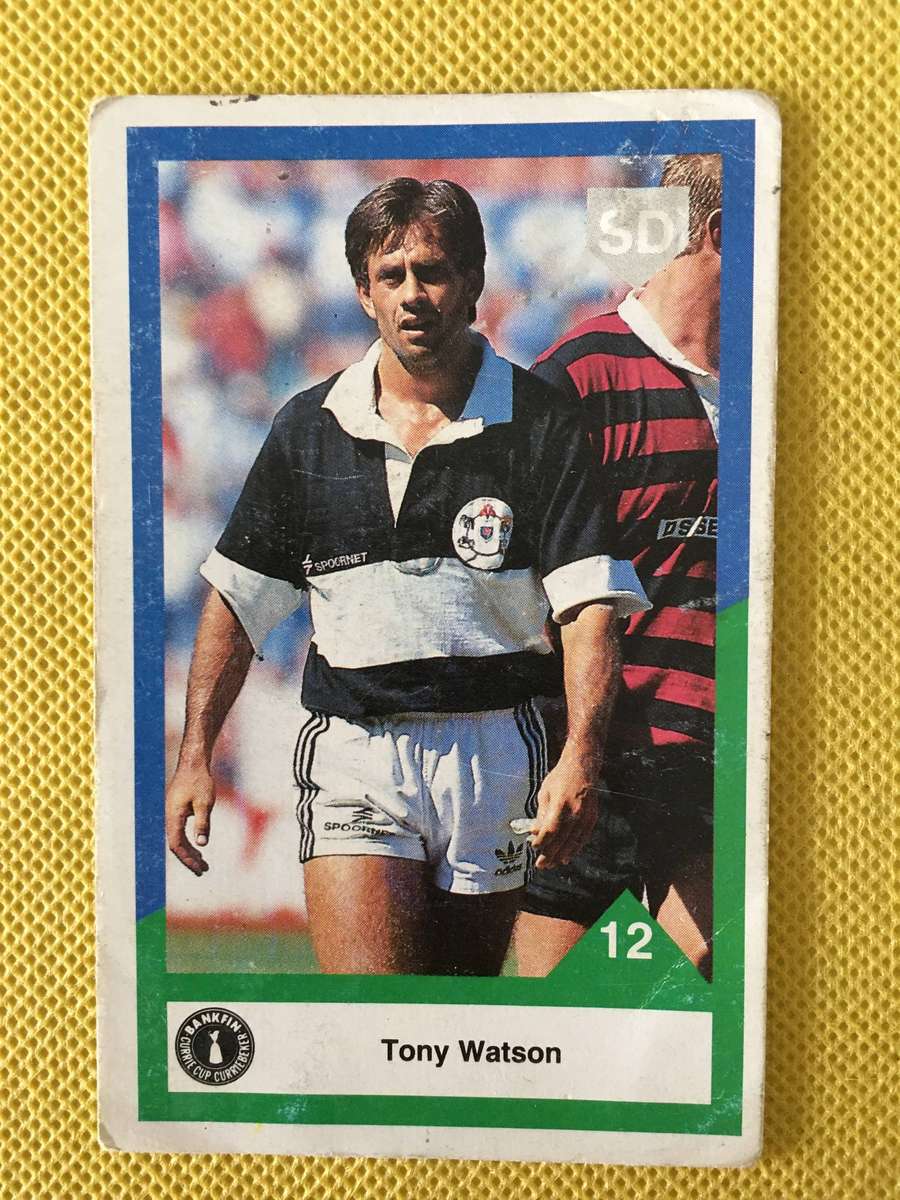 VINTAGE  RUGBY TRADING CARD - 1994 - BANKFIN CURRIE CUP - TONY WATSON
