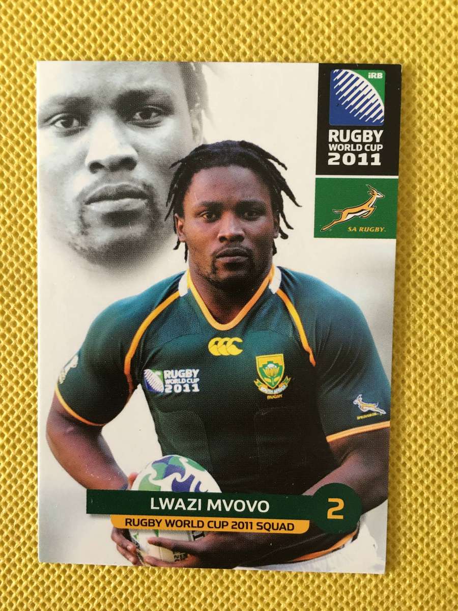 RUGBY TRADING CARD - 2011 - LWAZI MVOVO
