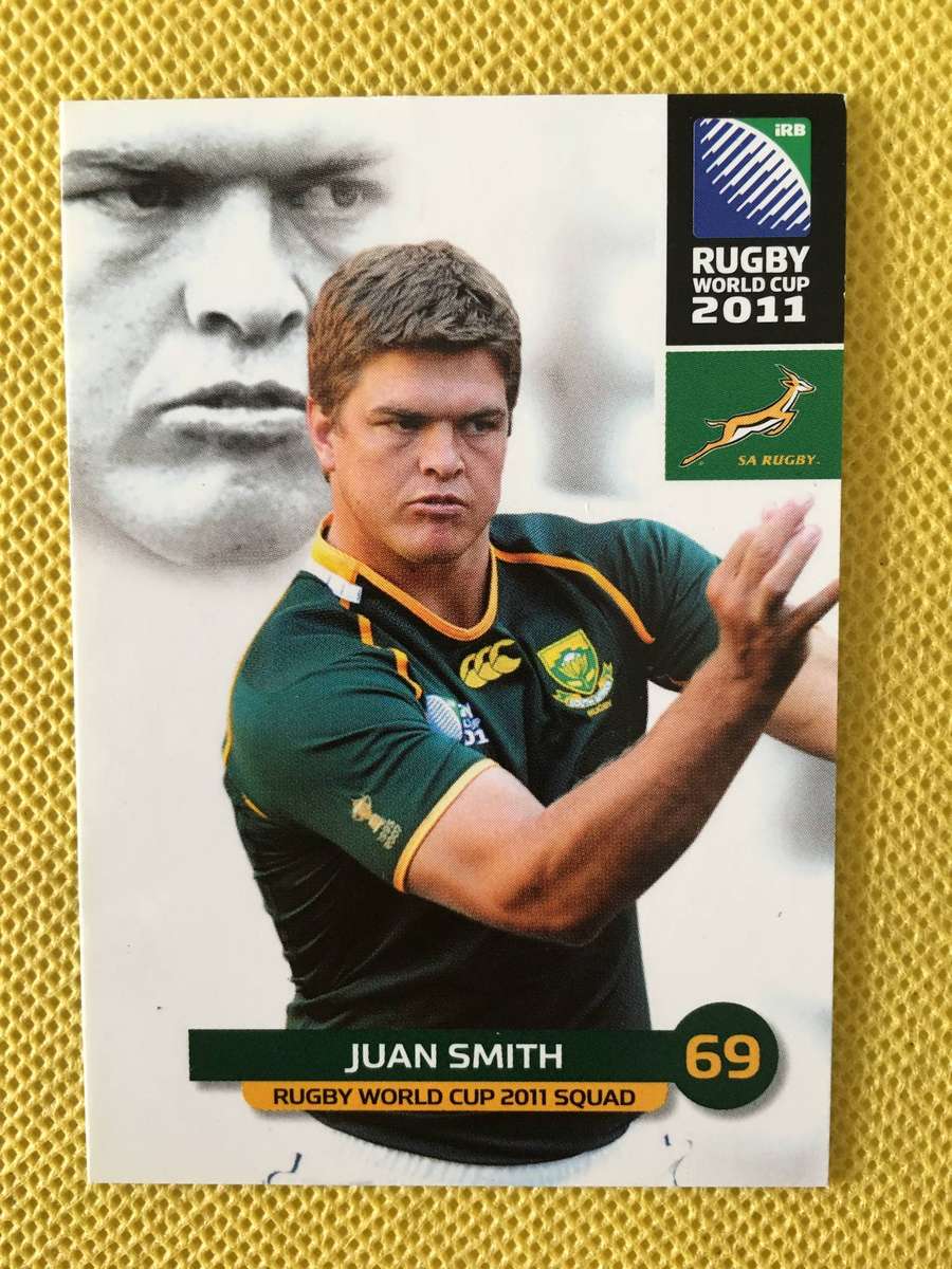 VINTAGE RUGBY TRADING CARD - 2011 - JUAN SMITH