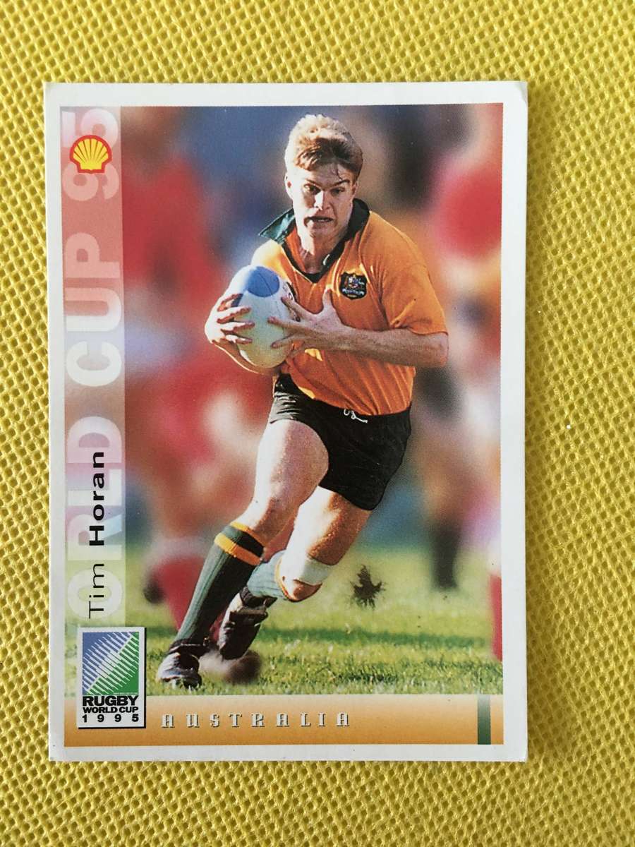 VINTAGE RUGBY TRADING  CARD - 1995 - WORLD RUGBY CUP - TIM HORAN