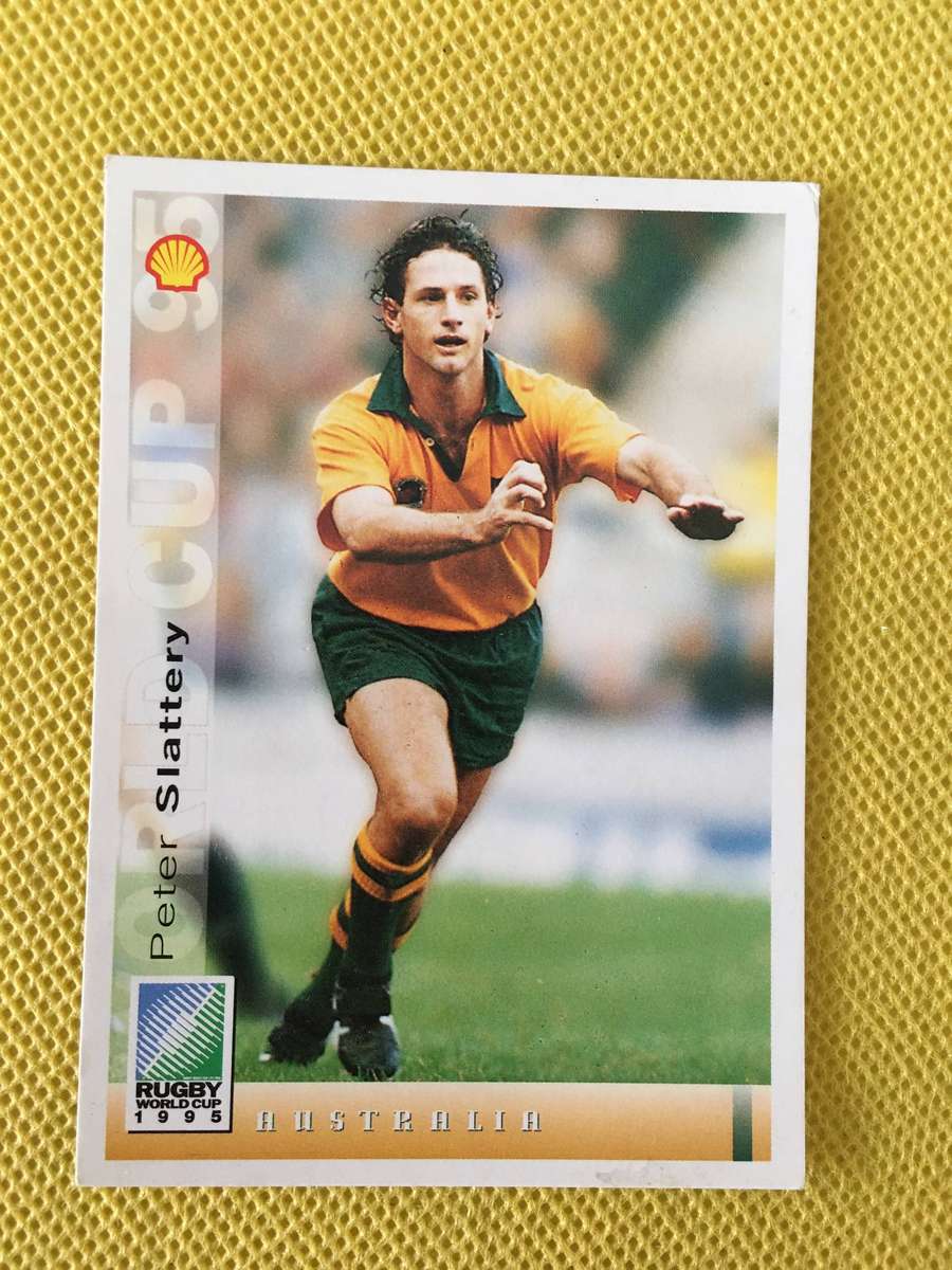 VINTAGE RUGBY TRADING CARD - 1995 RUGBY WORLD CUP -  PETER SLATTERY