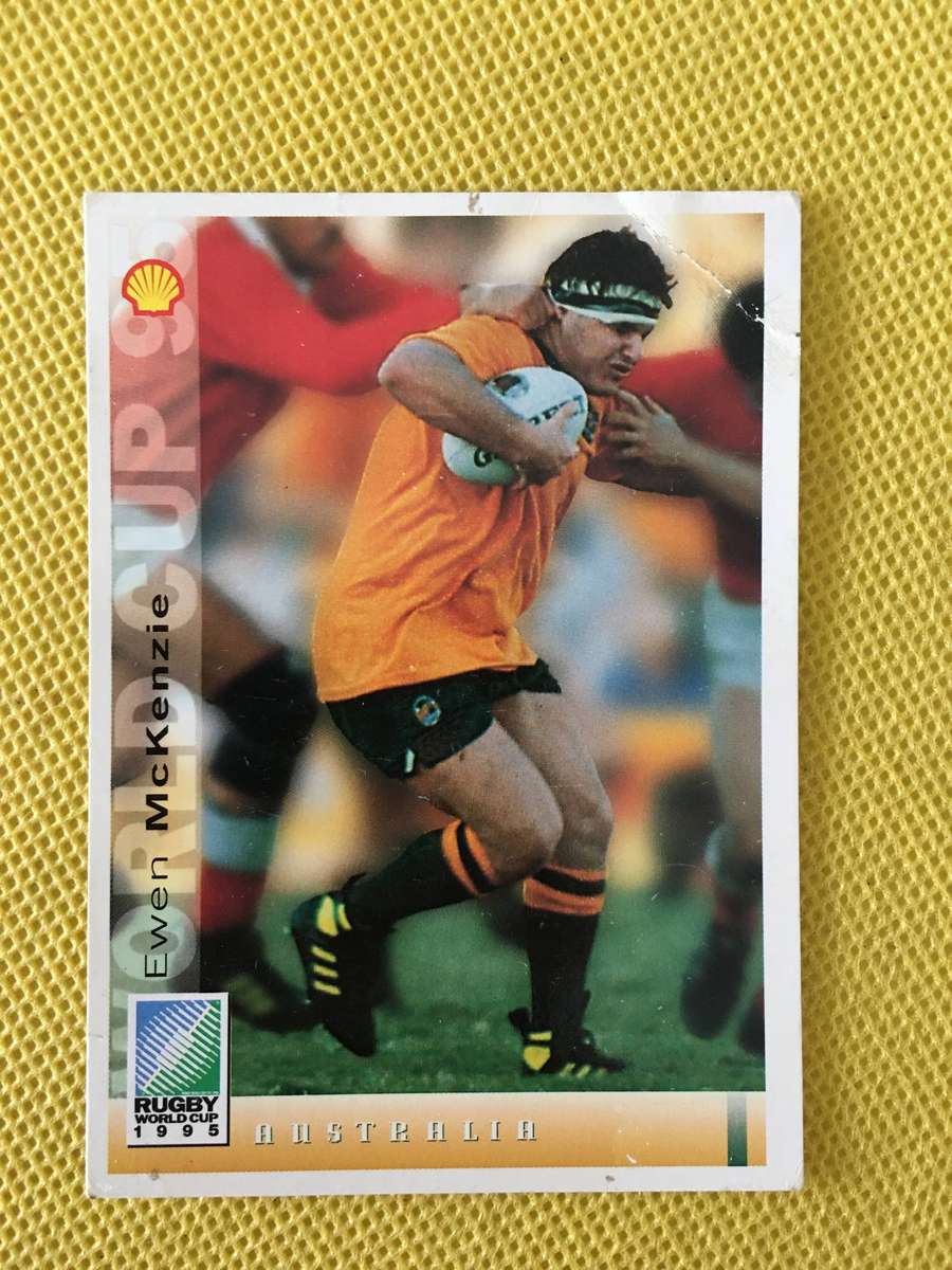 VINTAGE RUGBY TRADING CARD - 1995 RUGBY WORLD CUP -  EWEN  MCKENZIE