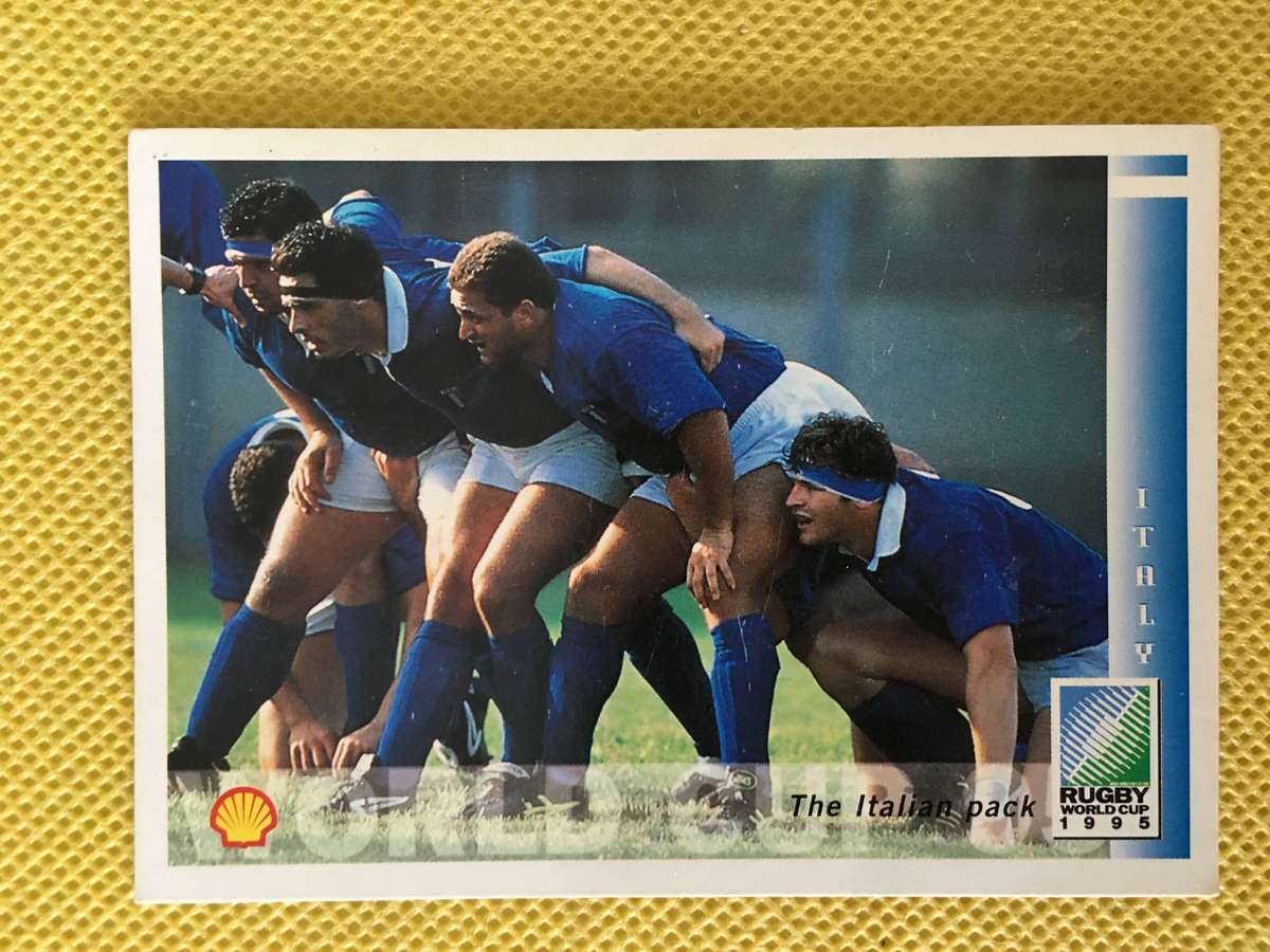 VINTAGE RUGBY TRADING CARD -1995 - WORLD RUGBY CARD - THE ITALIAN PACK
