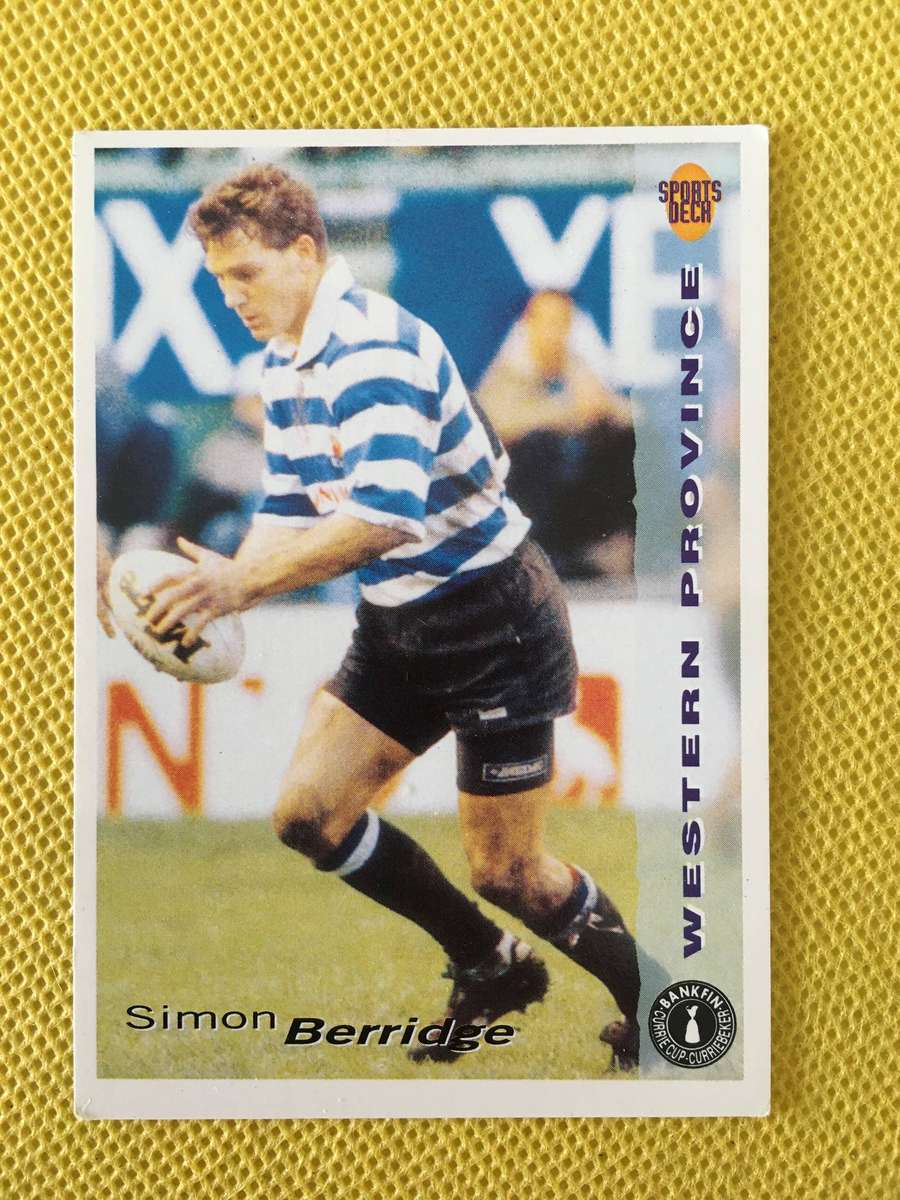 VINTAGE RUGBY TRADING CARD - 1994 - BANKFIN -  SIMON BERRIDGE