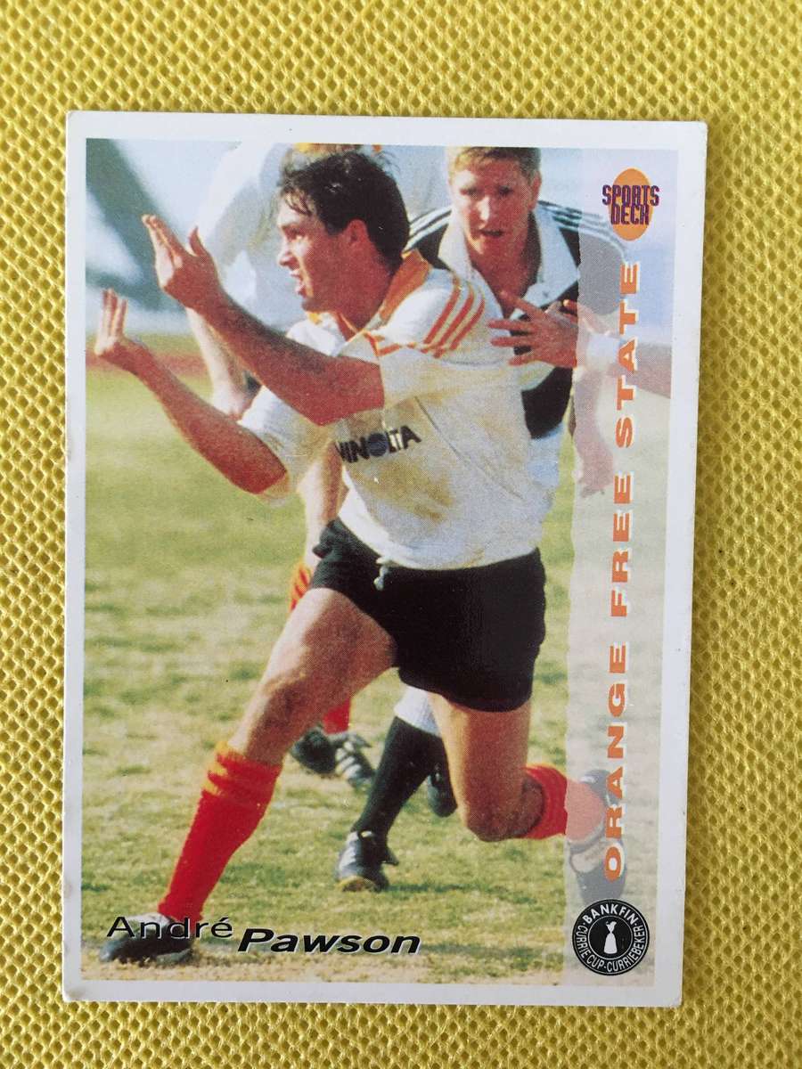 VINTAGE  RUGBY TRADING CARD - 1994 - BANKFIN CURRIE CUP - ANDRE PAWSON