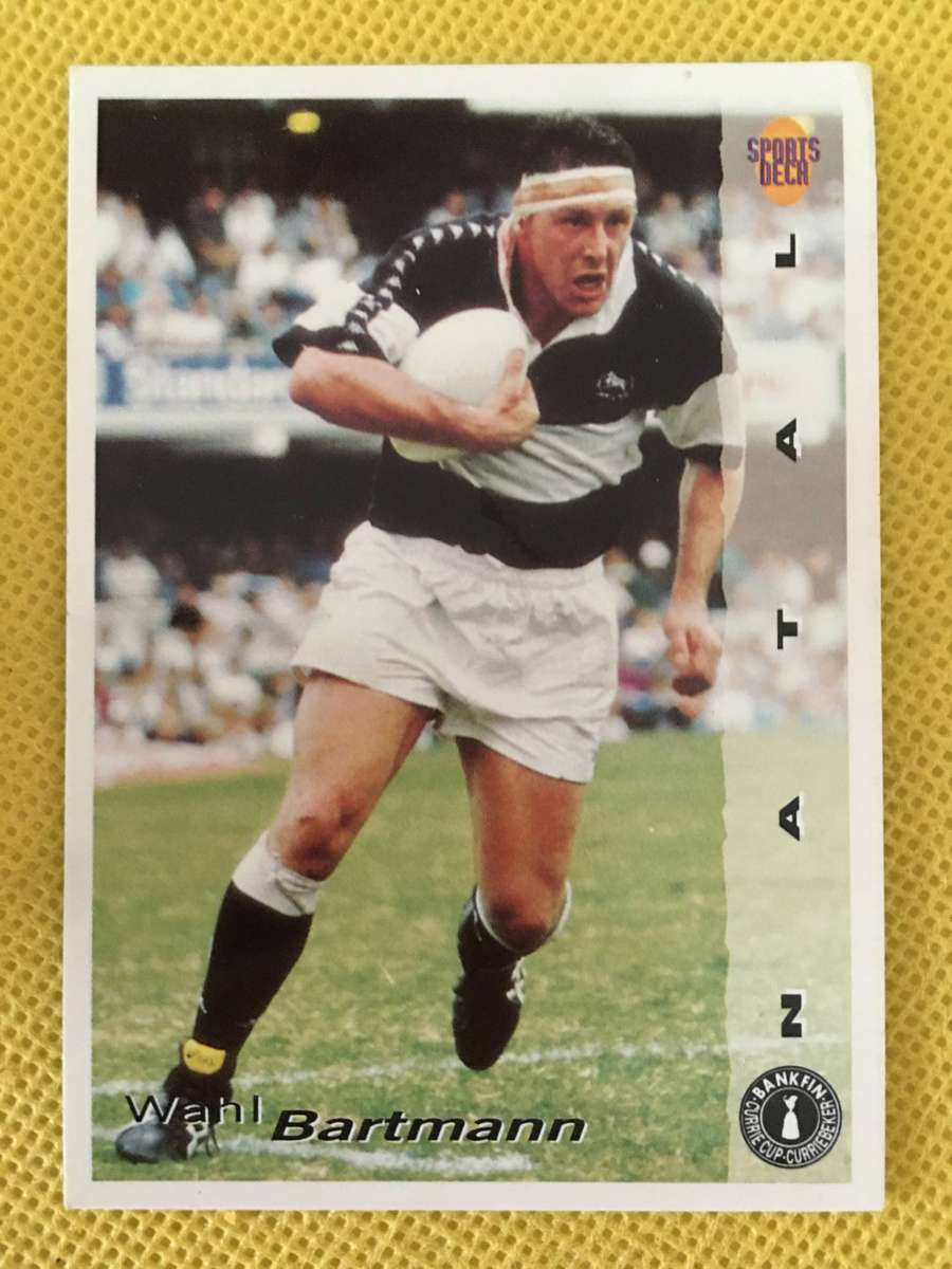 VINTAGE RUGBY TRADING  CARD - 1994 -BANKFIN CURRIE CUP - WAHL BARTMANN