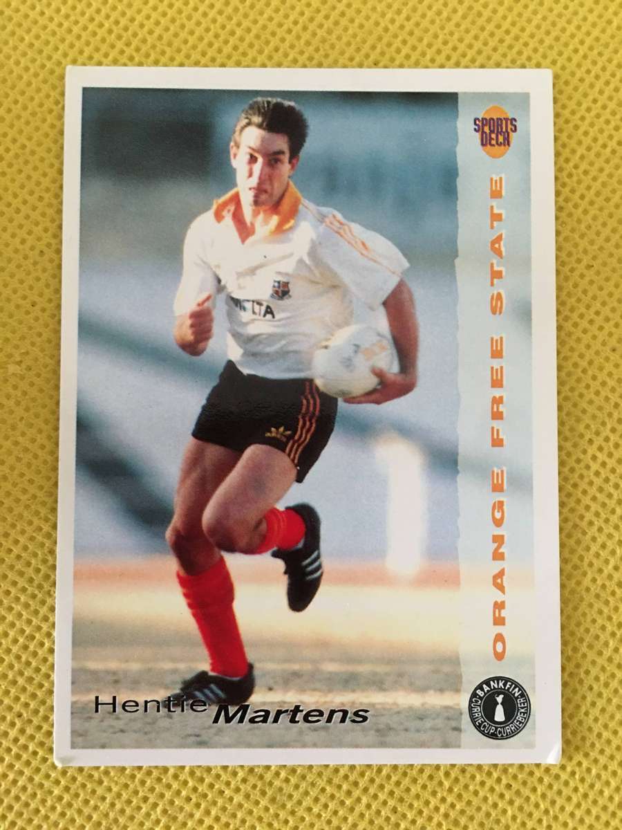 VINTAGE RUGBY TRADING CARD - 1994 - BANKFIN -  HENTIE MARTENS