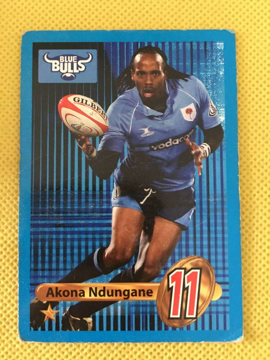 RUGBY TRADING CARD  - AKONA NDUNGANE
