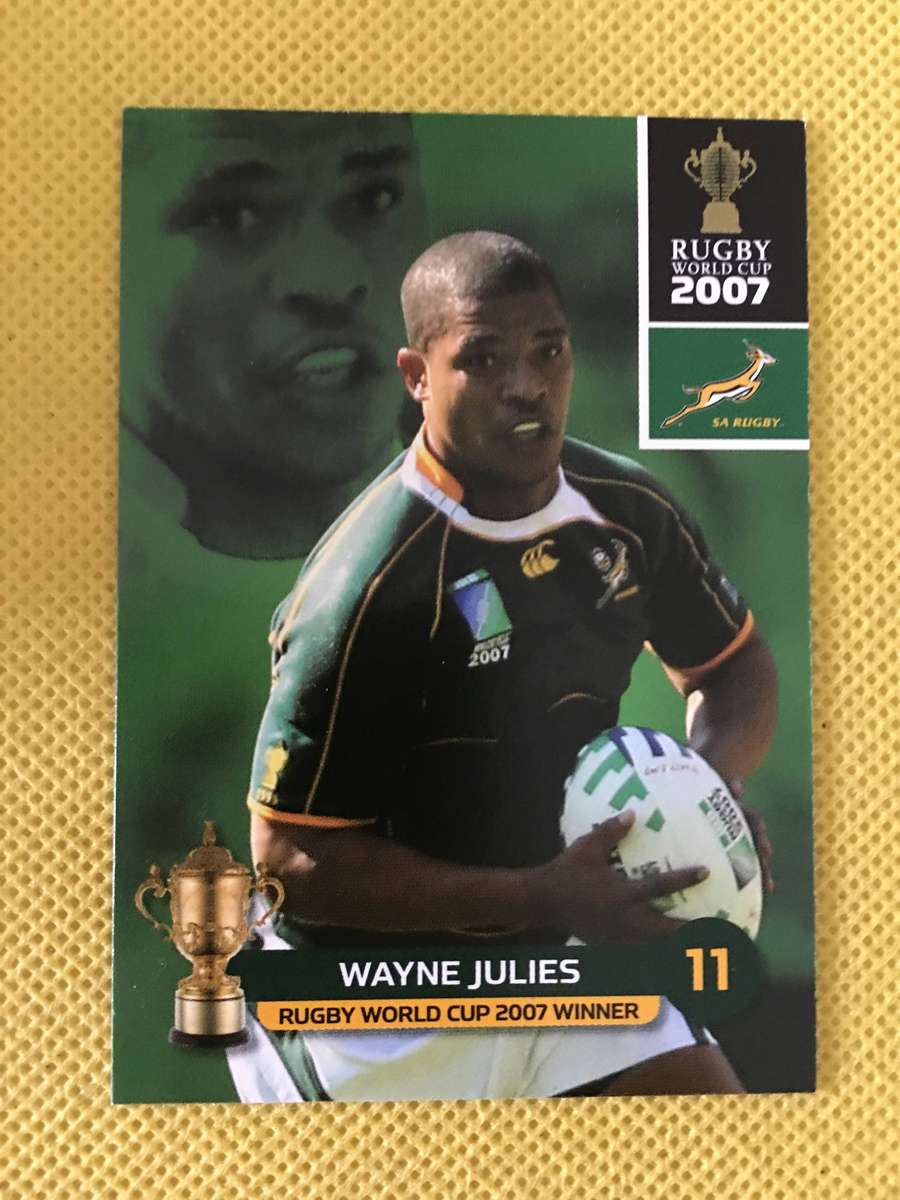 RUGBY TRADING CARD 2007 SPRINGBOKS - WAYNE JULIES