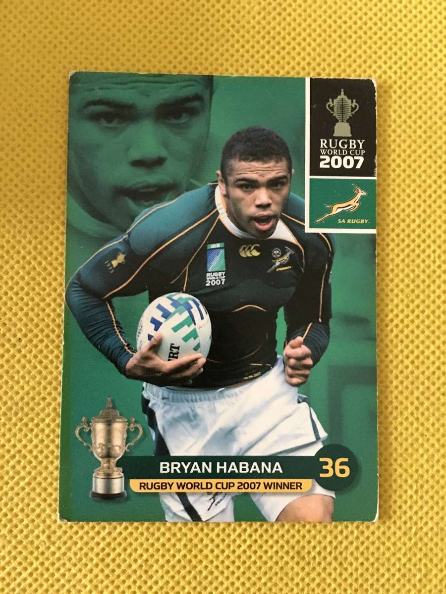 RUGBY TRADING CARD - SPRINGBOKS - BRYAN HABANA