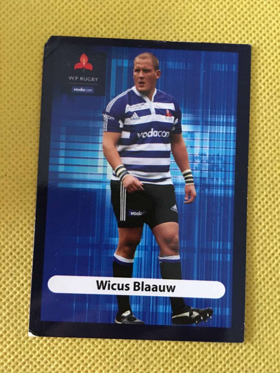 RUGBY TRADING CARD - WICUS BLAAUW