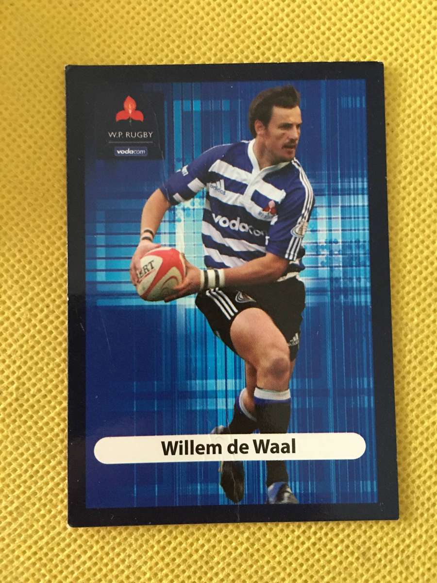 RUGBY TRADING CARD - WILLEM DE WAAL