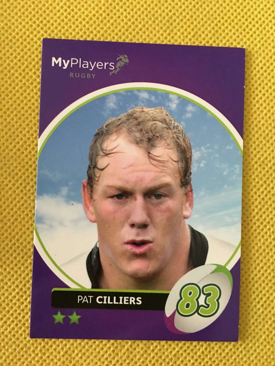 RUGBY TRADING BIG BALL CARD - SIGNATURE SERIES - PAT CILLIERS