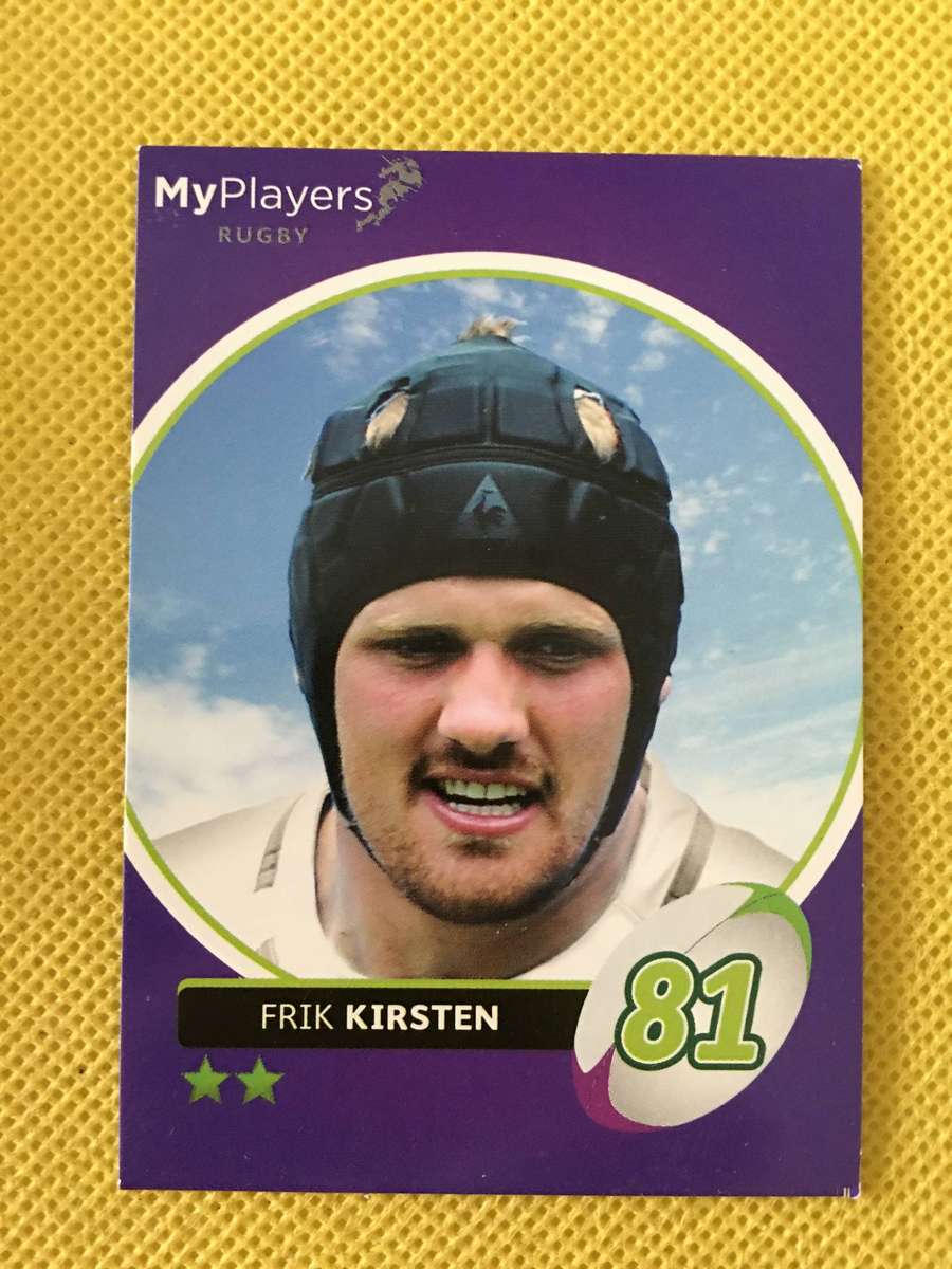 RUGBY TRADING CARD BIG BALL - SIGNATURE SERIES - FRIK KIRSTEN