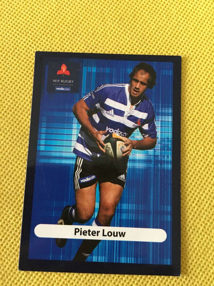 RUGBY TRADING CARD  - PIETER LOUW- BIG-BALL