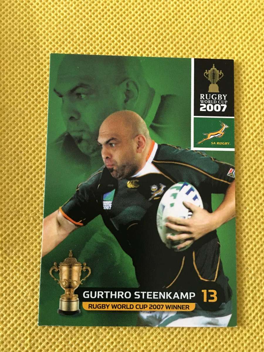 RUGBY TRADING CARD - SPRINGBOKS - GURTHRO STEENKAMP