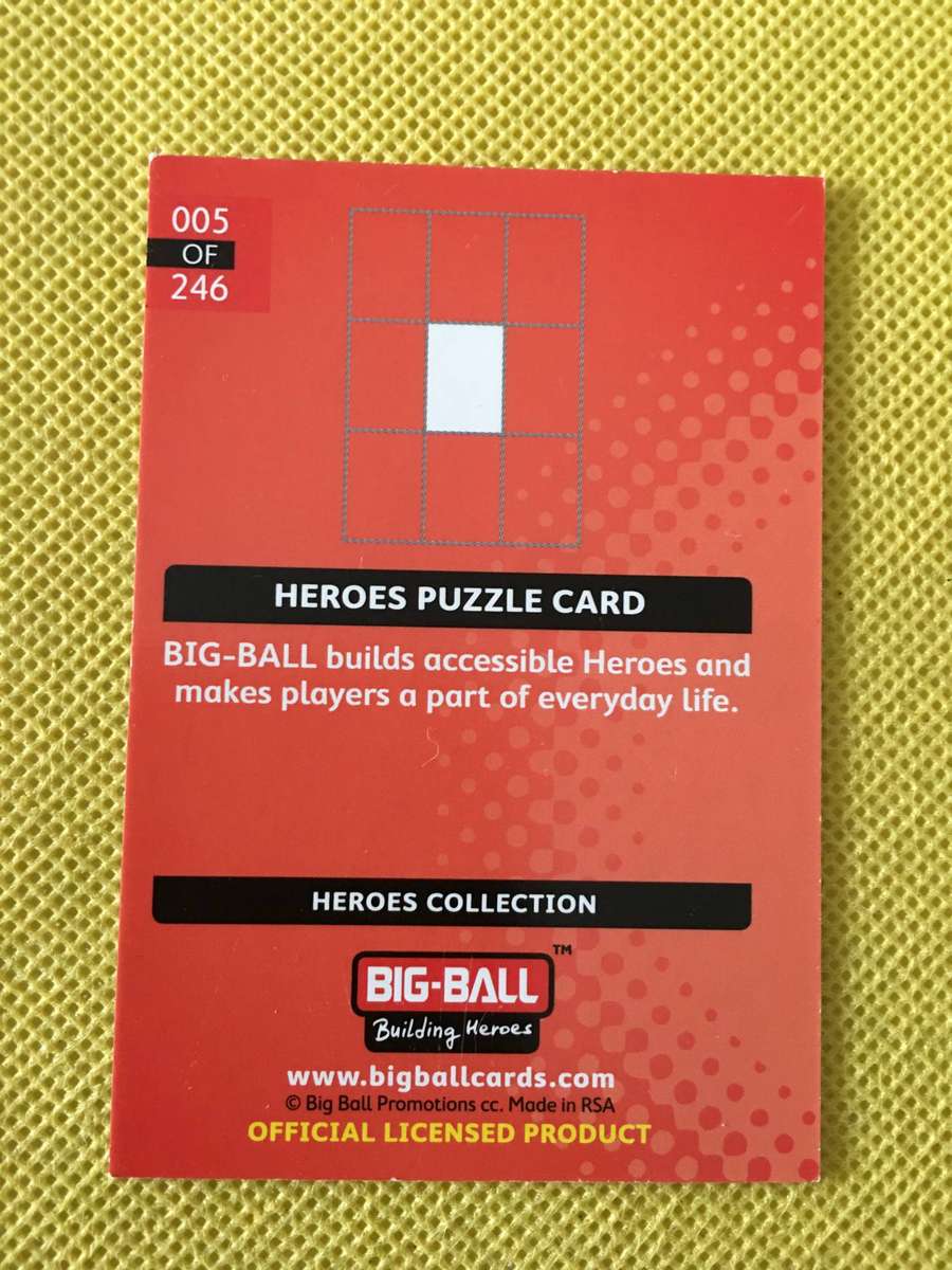 RUGBY TRADING CARD - BIG-BALL - HEROES PUZZLE CARDS 3