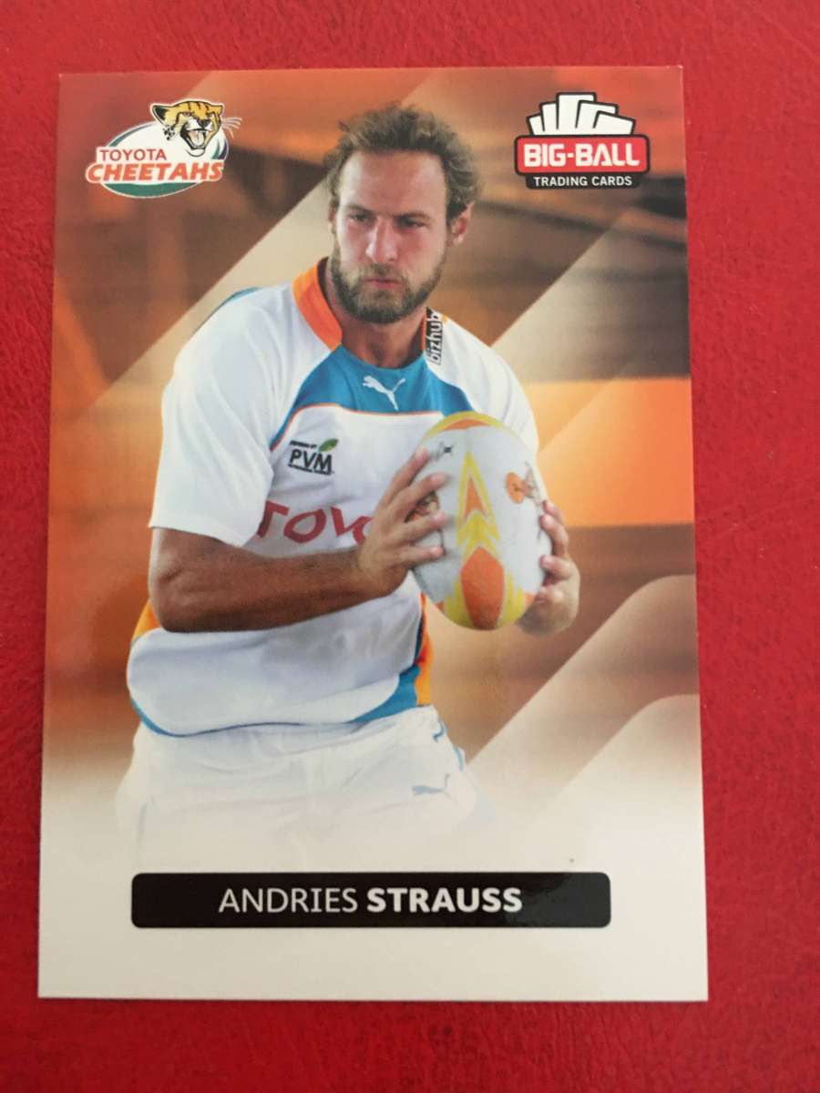 BIG BALL RUGBY TRADING CARD - ANDRIES STRAUSS
