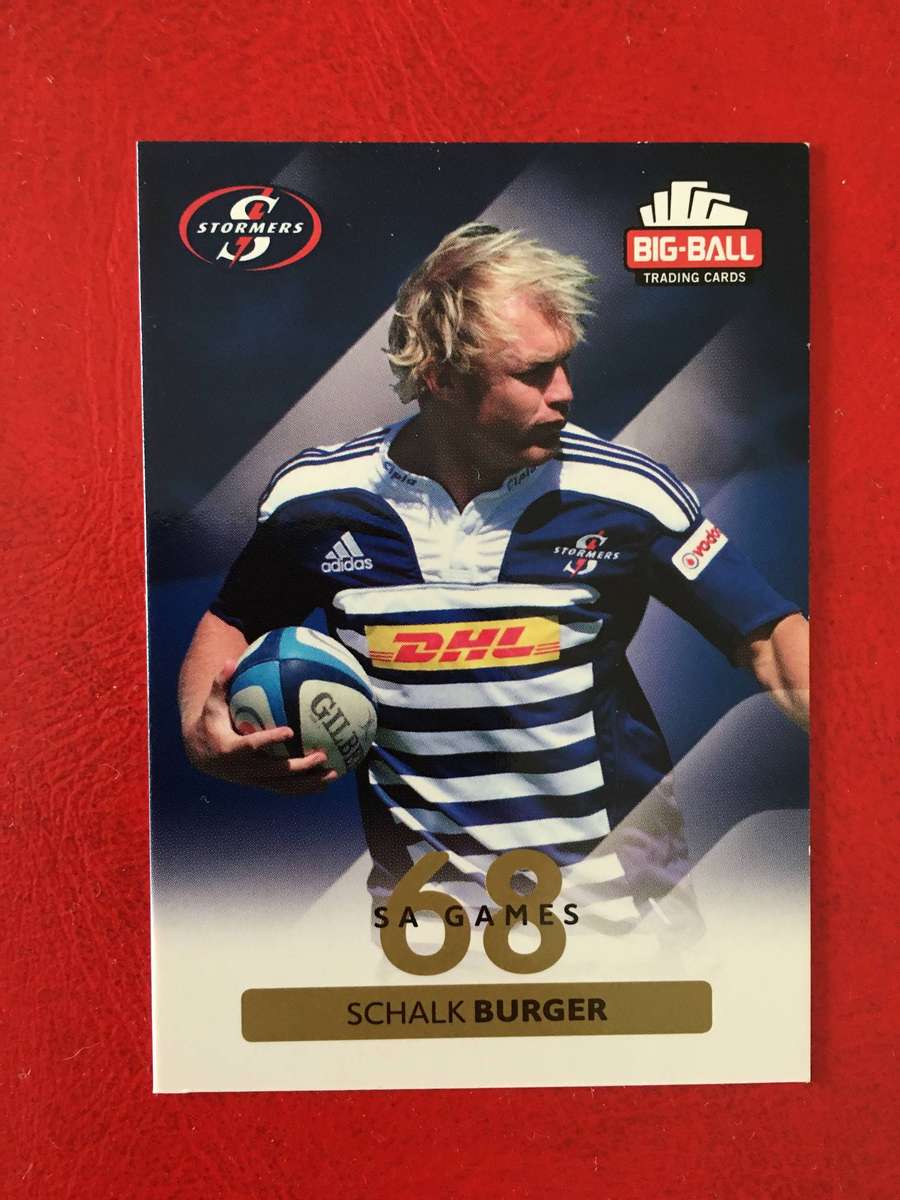 BIG BALL  RUGBY TRADING CARD 2012  - SCHALK BURGER