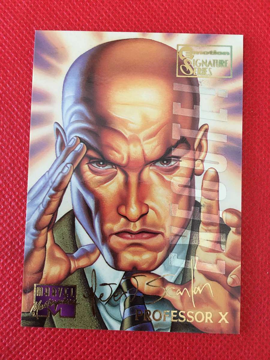 FLEER GROUP  MARVEL MASTERPIECES - SIGNATURE SERIES - PROFESSOR X - 1995