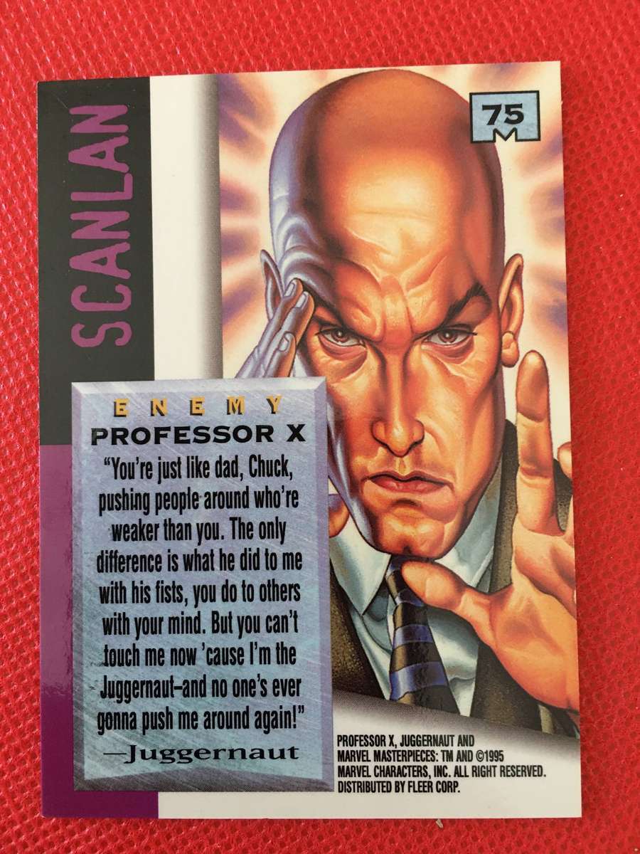 FLEER GROUP  MARVEL MASTERPIECES - SIGNATURE SERIES - PROFESSOR X - 1995