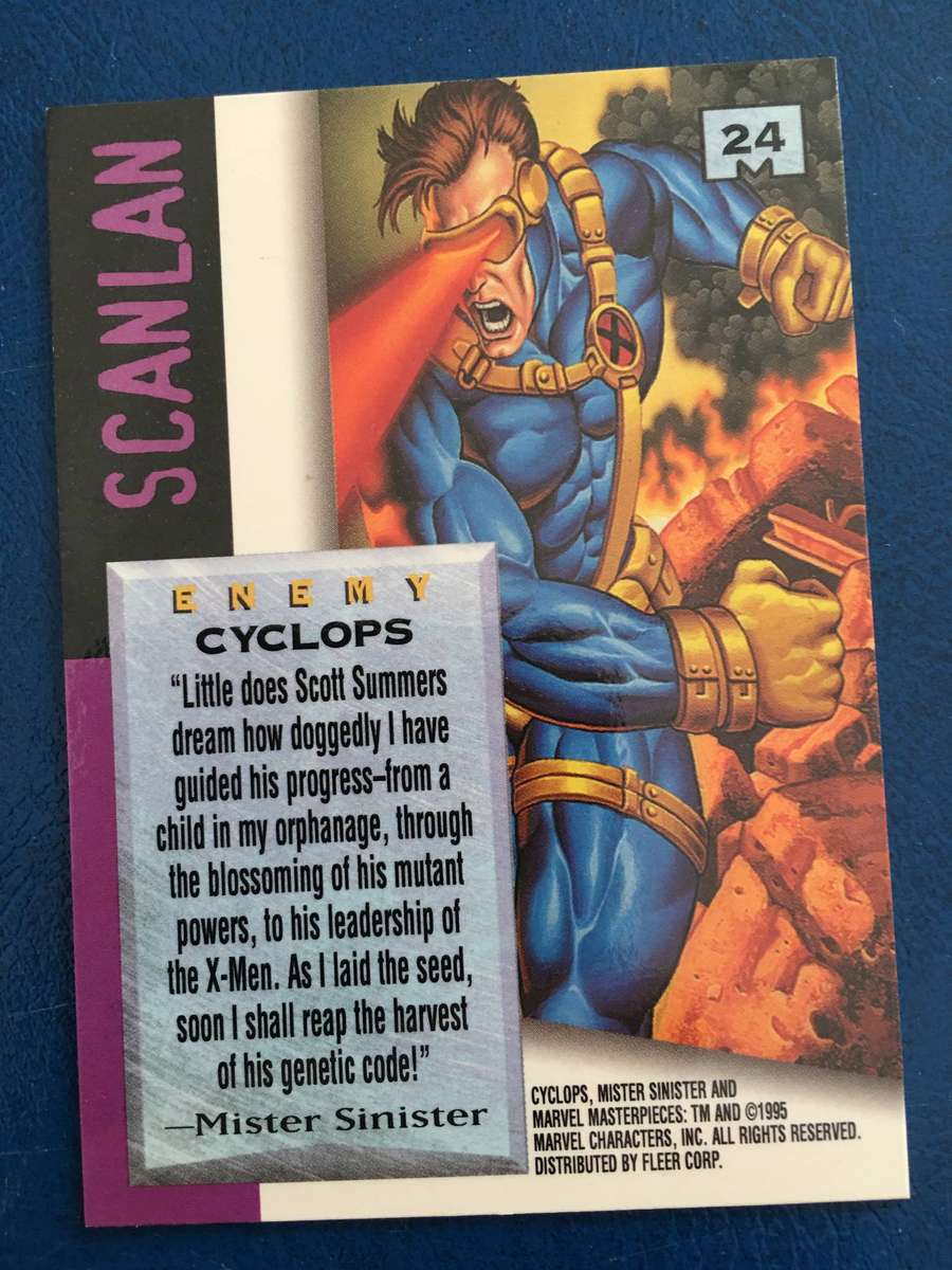 MARVEL / DC  SIGNATURE SERIES TRADING CARD - X-MEN - CYCLOPS