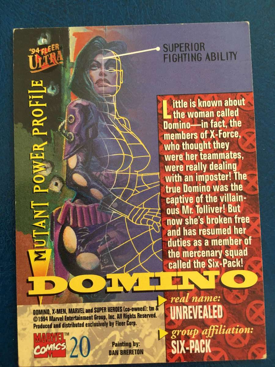 DC / MARVEL FLEER ULTRA TRADING CARD - DOMINO