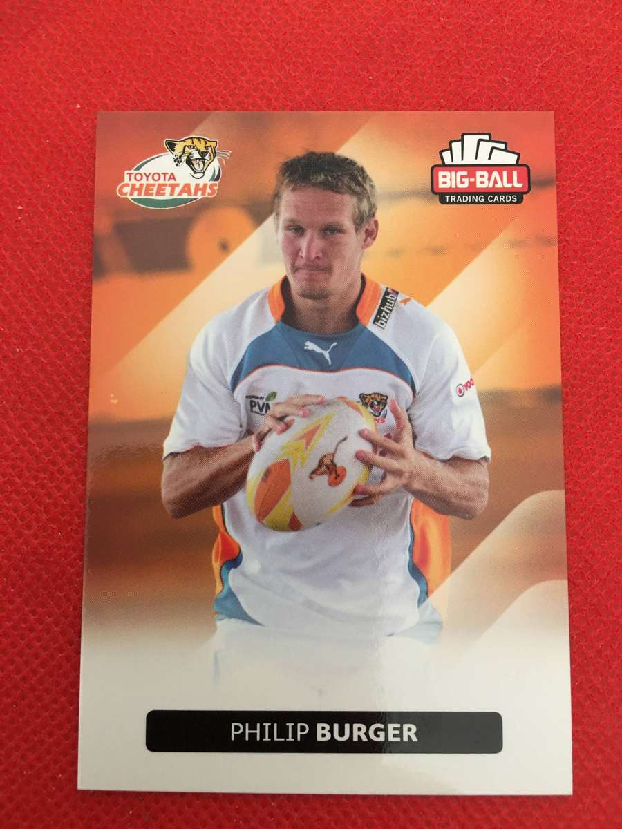 RUGBY TRADING CARD - PHILIP BURGER