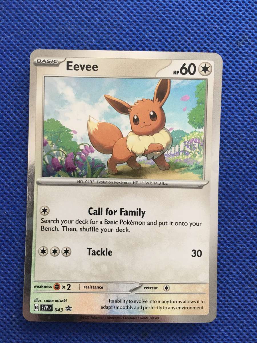 POKEMON TRADING CARD - FOIL CARD - SHINY CARD - EEVEE