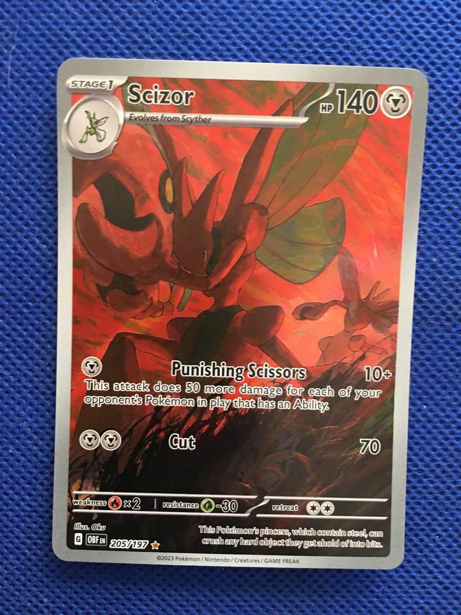 POKEMON TRADING CARD - FOIL / SHINY CARD - SCIZOR