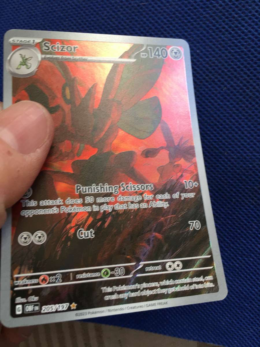 POKEMON TRADING CARD - FOIL / SHINY CARD - SCIZOR