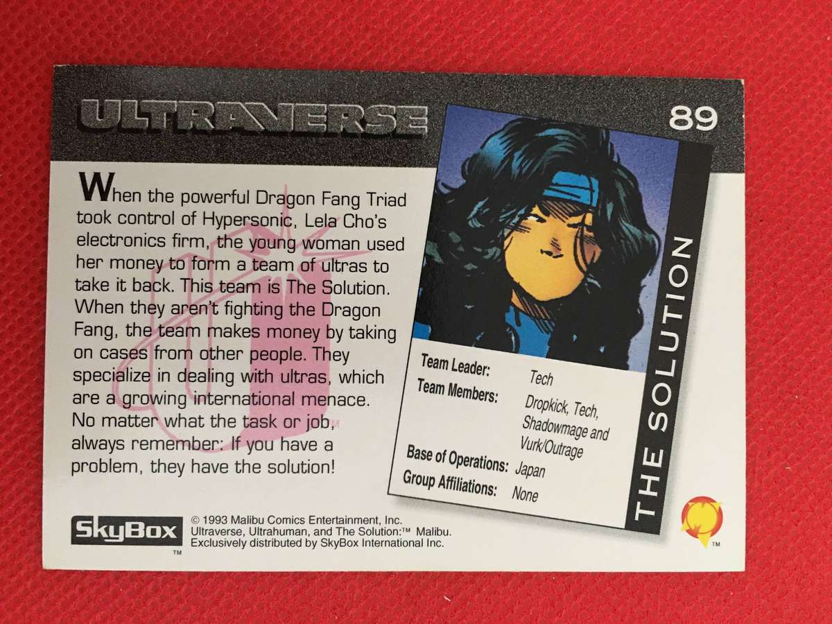 SKYBOX DC/ MARVEL TRADING CARD - THE SOL