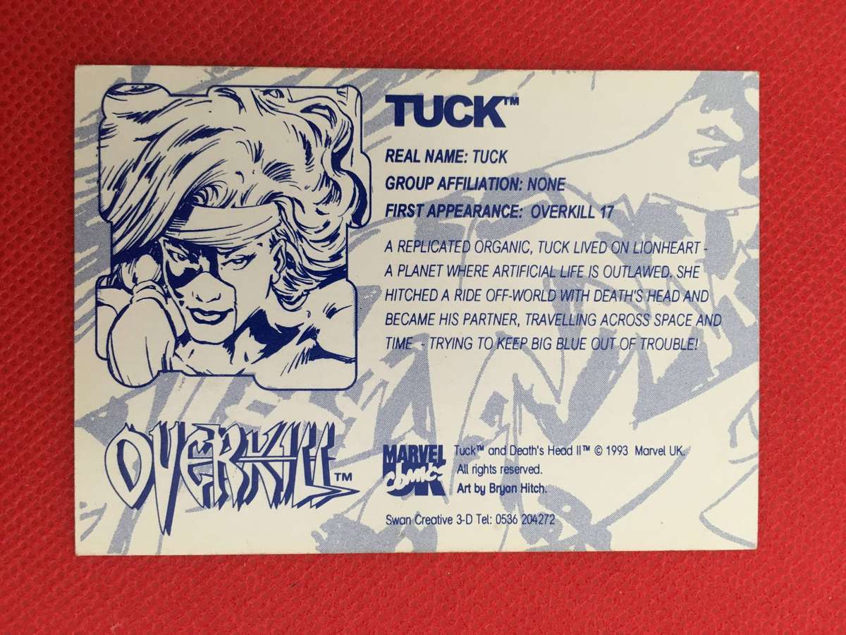 DC /MARVEL  3D TRADING CARD  - OVERKILL - TUCK