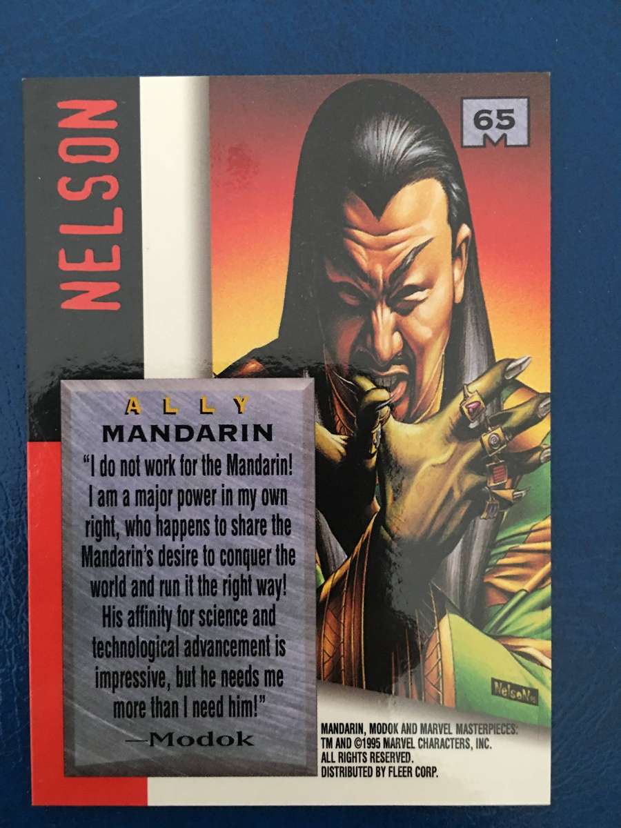 FLEER / DC / MARVEL / MASTERPIECES  -  SIGNATURE SERIES / TRADING CARD - MANDARIN