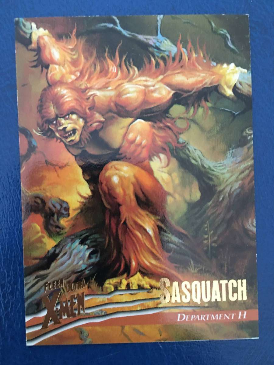 FLEER ULTRA - DC / MARVEL -  TRADING CARD  - X-MEN  - SASQUATCH