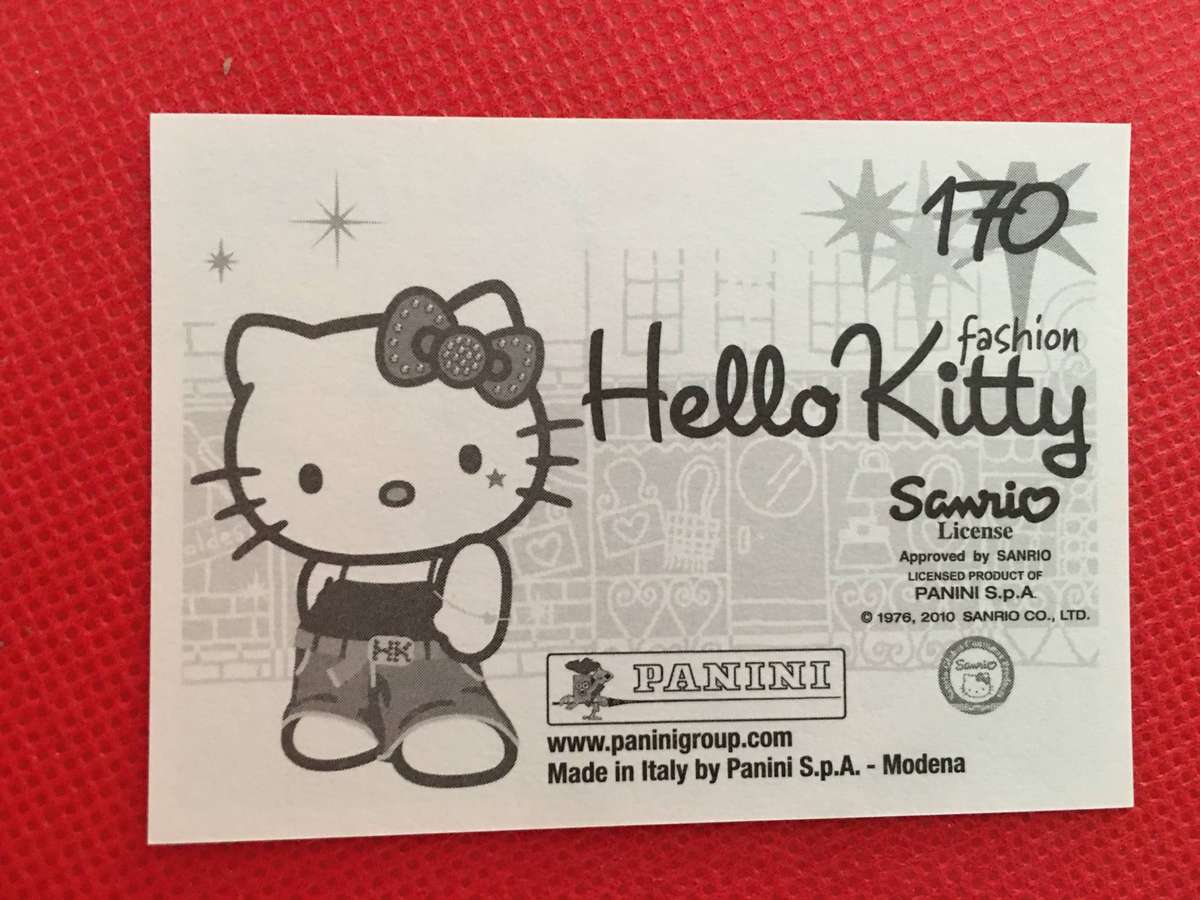 PANINI - HELLO KITTY  STICKER - NO. 170