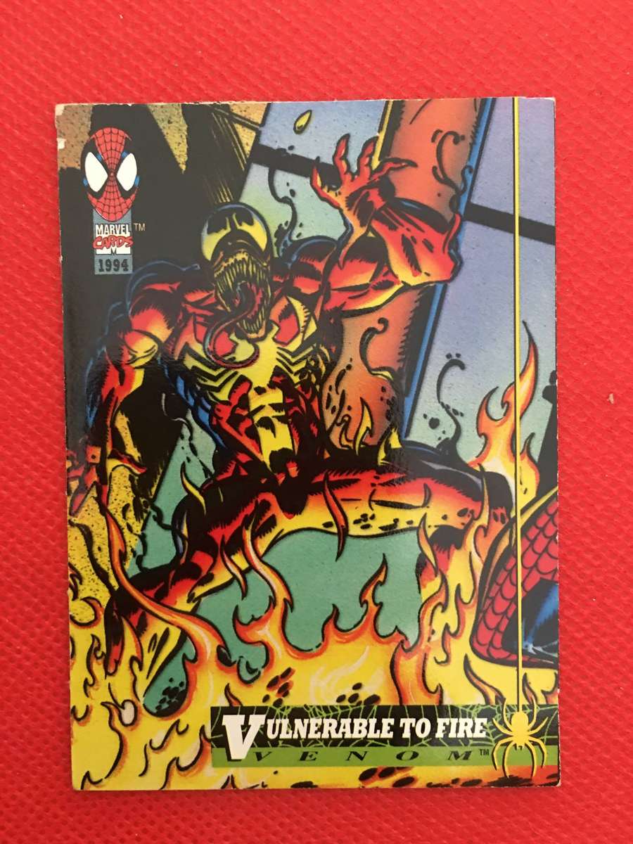 FLEER DC / MARVEL - VULNERABLE TO FIRE - VENOM