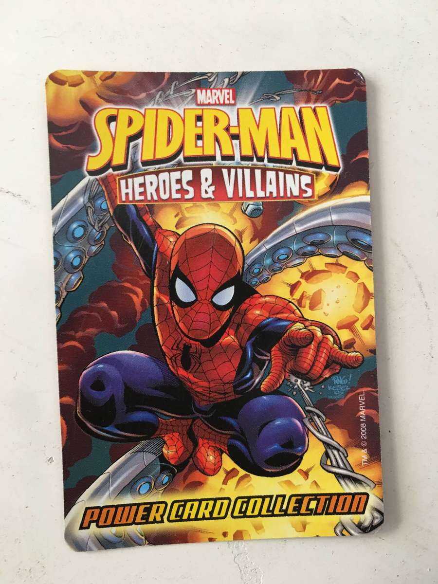 MARVEL / DC - SPIDER-MAN HEROES & VILLAINS - 6 FOIL CARDS / SHINY