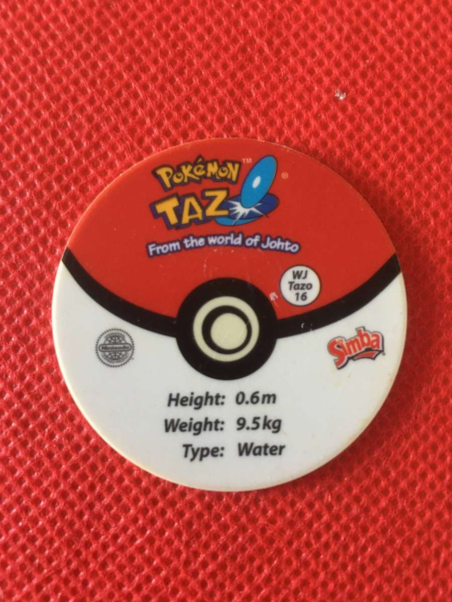 VINTAGE POKEMON TAZO - NO. 16 - TOTODILE