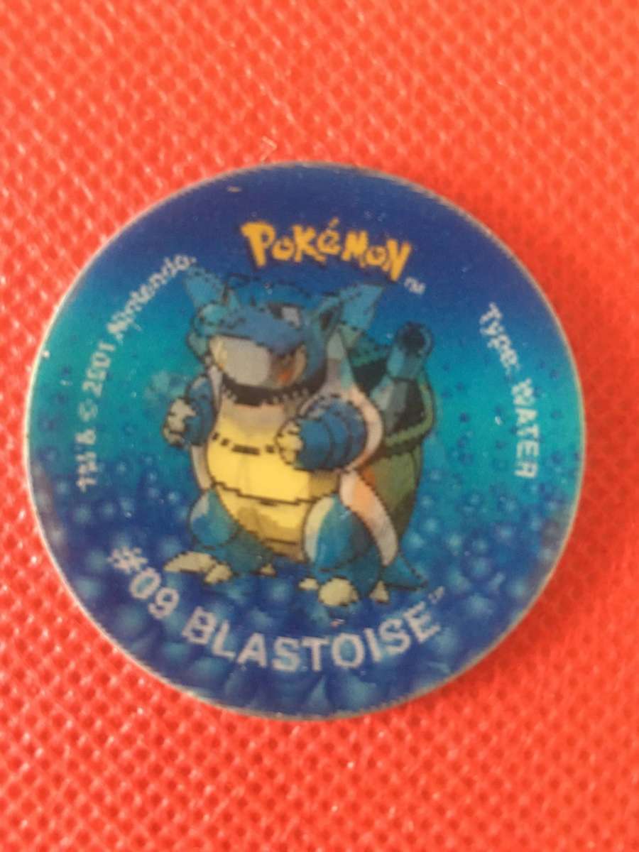 VINTAGE POKEMON TAZO 3D - NO. 9 - WARTORTLE