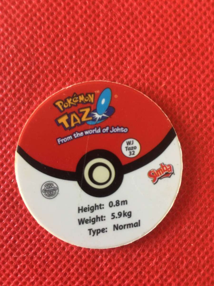 VINTAGE POKEMON TAZO - NO. 32 - SENTRET