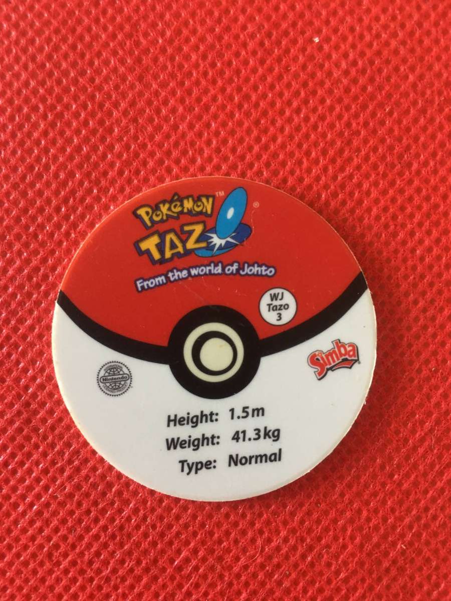 VINTAGE POKEMON TAZO - NO. 3 - GIRAFARIG