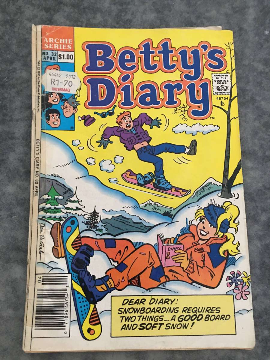 ARCHIE SERIES - BETTY'S DIARY - NO. 32 - 1990